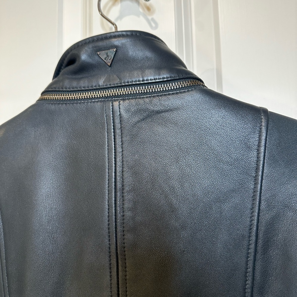Sam Edelman dark green Leather Jacket - Picture 7 of 16